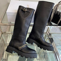 DIOR 25S BROGUE BOOTS 35MM IN BLACK CALFSKIN GOLD HARDWARE